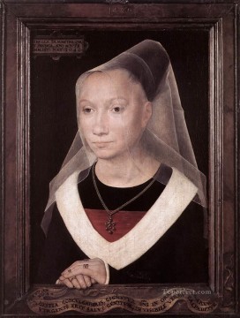 ハンス・メムリンク Painting - 若い女性の肖像 1480年 オランダ ハンス・メムリンク